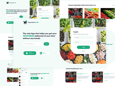 VegetableCart Landing Page