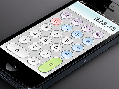 iPhone Calculator app calculator interface iphone remake ui user interface