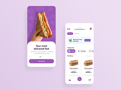 Food App design mobile ui product design user interface
