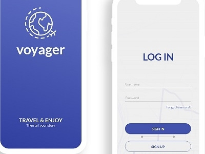 Small Voyager design ui user interface