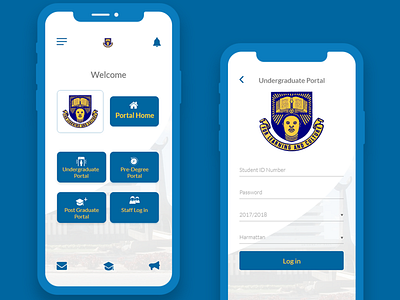School App Mock up design icon user interface ux