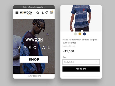 Fashion brand mobile app adobexd design mobile ui user interface