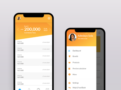 Leadway app mobile ui user interface