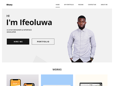 Portfolio UI ui user interface
