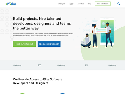 Eworker Website concept
