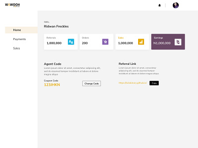 Sales Dashboard dashboard design shot ui user interface ux