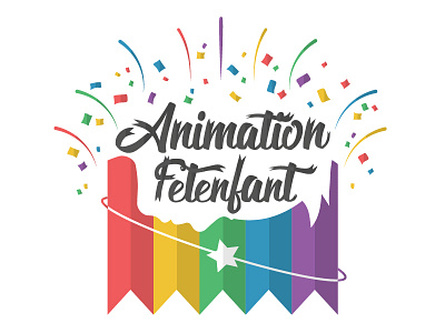 Animation Fetenfant illustrator logo