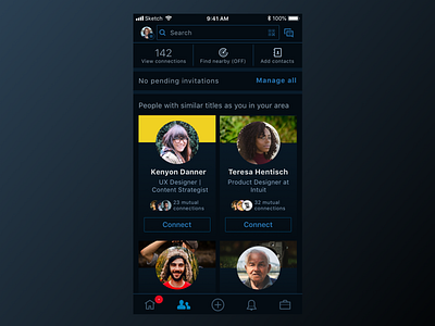 Linkedin Dark Mode— actually Dark-Blue Mode