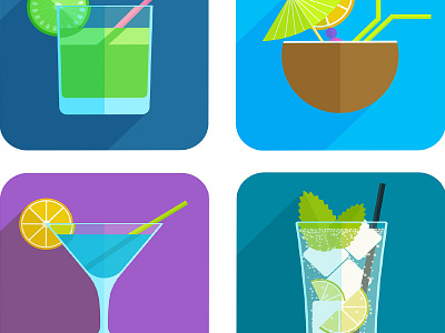 Cocktails icons