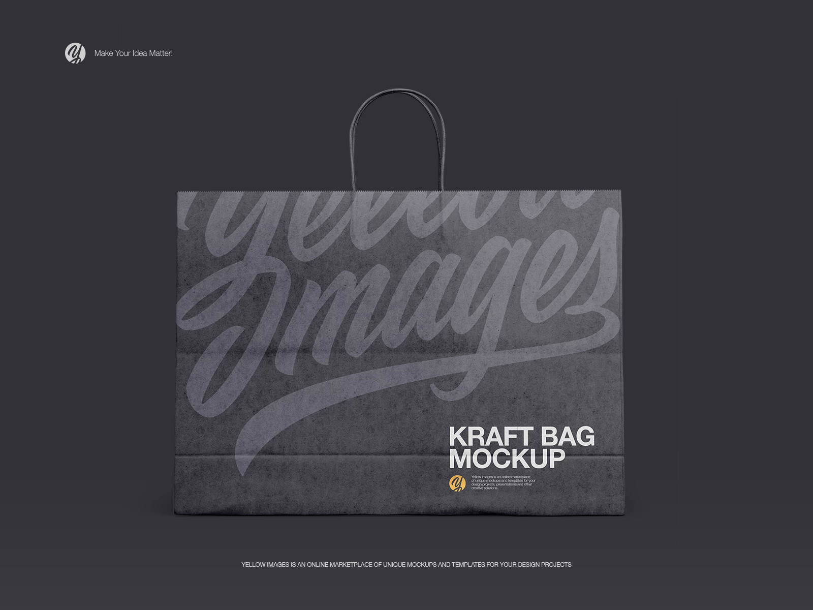 Kraft Shopping Bag With Rope Handle Mockup Front View By Helenstock On Dribbble