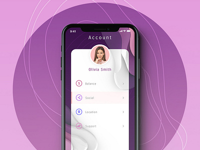Set of graphic elements “Smooth Organic”. Phone. abstract app concept creative design graphic illustration phone phone app ui ui ux ux