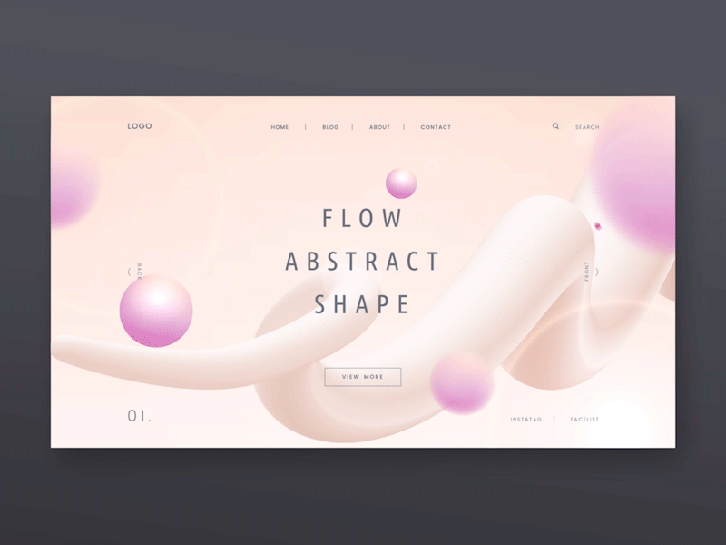 Landing Page Template For Cosmetic Brand And Cosmetical Tools.