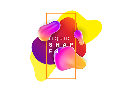 Colorful liquid shapes. Cover. Example of use 3d abstract banner bright bright colors colorful composition cover creative design flow fluid graphic illustration liquid shapes trend vector vector shapes vivid