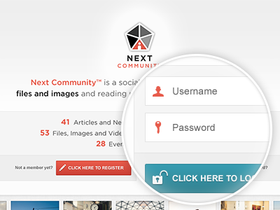 Log in to community community login ui user interface