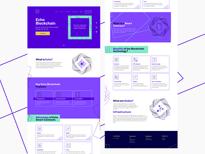 Echo - Crypto landing page concept design bitcoin blockchain capital concept crypto cryptocurrency landing page trading web webdesign