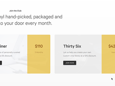 Pricing Table