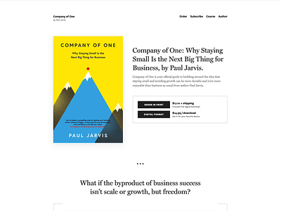 The Book Template author book css design html landing page single video