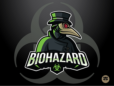 Biohazard Mascot logo design esports logo mascot sports