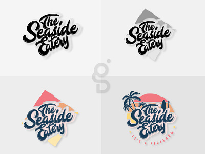 "The Seaside Eatery" Lettering Logo.
