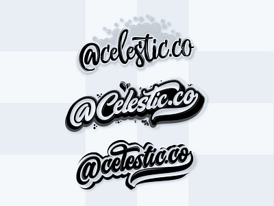 Celestic.co Lettering Logo. branding design flat logo hand drawn logo illustration lettering lettering design logo logo design logodesign signature typography ui vector