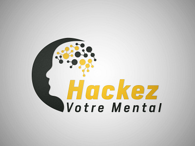 Mental HACK LOGO branding design flat flat logo hacking logo icon logo logo design logodesign mental logo tech logo technology vector