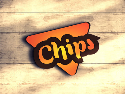 Chips Packet LOGO branding chip chips chips logo design flat logo food branding icon logo logo design logodesign signature logo typography