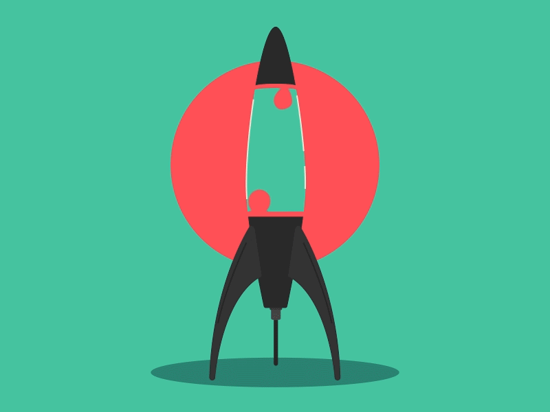 Lava Lamp Rocket 2d after effects animated gif animation lamp launch lava lava lamp rocket whoosh