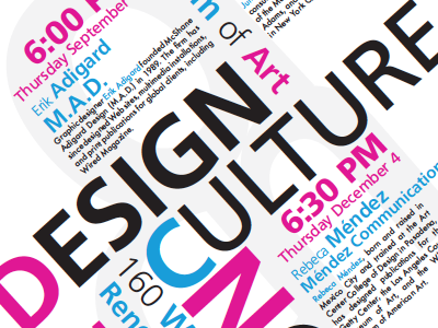 Design Culture Now Poster color indesign page layout poster print design typography