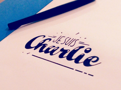 #JeSuisCharlie charlie draft hebdo jesuischarlie lettering type