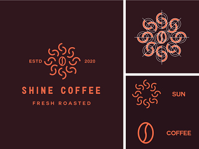 Shine Coffee Logo Design Concept