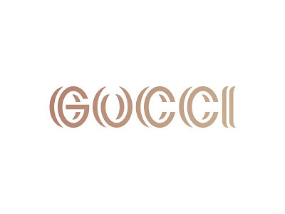 Redesign Wordmark Gucci brand branding clean design elegant graphic design gucci identity illustrator letter lettering lettermark letters logo logotype monogram redesign type vector wordmark