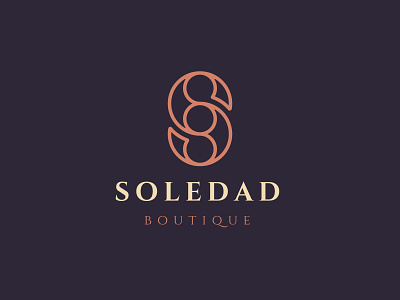 Letter S Soledad Logo Design boutique brand branding clean design elegant fashion graphic design identity letter logo logotype luxury mark monogram type typeface typogaphy typography
