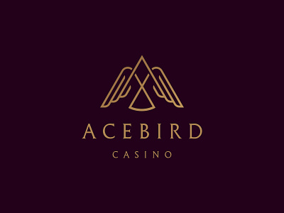 Ace Bird Logo Design bird bird logo brand branding casino clean design graphic design identity line lineart logo logotype mark poker simple symbol type vector