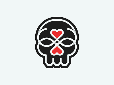 Skull Heart Logo