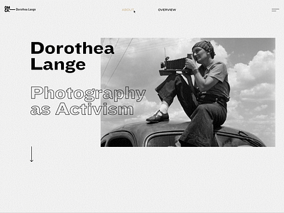 WIP - Dorothea Lange Gallery website