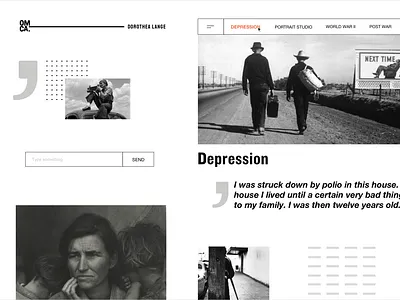 WIP - Dorothea Lange Gallery - Stylescapes art gallery museum style stylescape ui