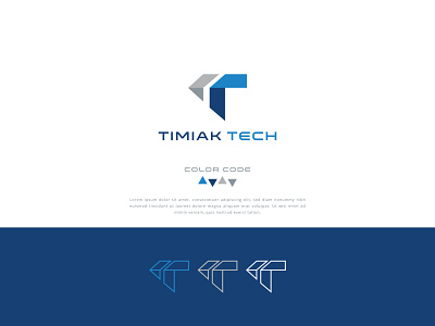 T Logo Timiak Tech Logo branding design graphic design icon illustration illustrator logo logo design typography vector