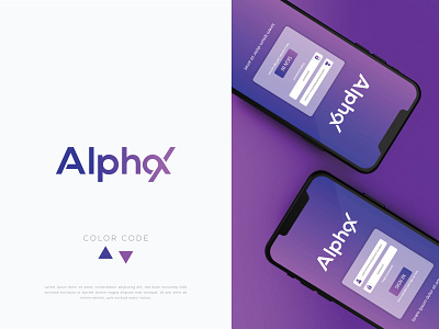 Alphax Logo Design app branding graphic design icon illustrator logo logo design minimal ui ux vector