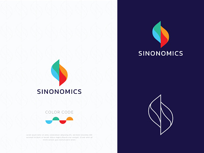 S, Sinonomics Logo Design art branding graphic design icon illustration illustrator logo logo design minimal vector
