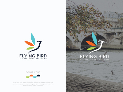 Flying Bird Logo Design art branding design graphic design icon illustration illustrator logo design minimal vector