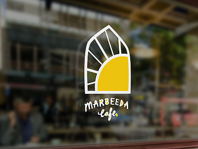 Marbeeda Cafe - Window Signage branding breakfast cafe marbeeda ray restaurant signage sun sunshine window