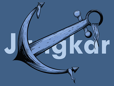 Anchor art design illustration illustrator indonesia simple vector vectorize