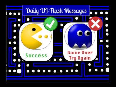 Daily UI Challenge-Flash Messages design psd ui