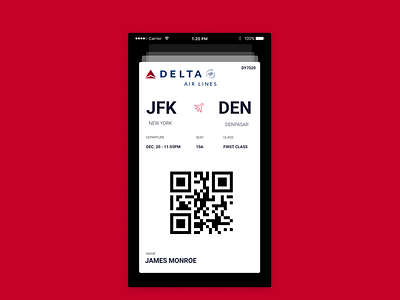 Boarding Pass UI figma design ui ux