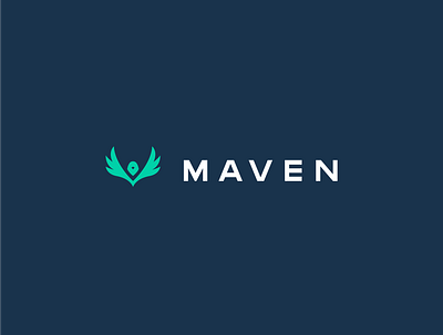 Maven Logo branding design flat icon logo minimal vector