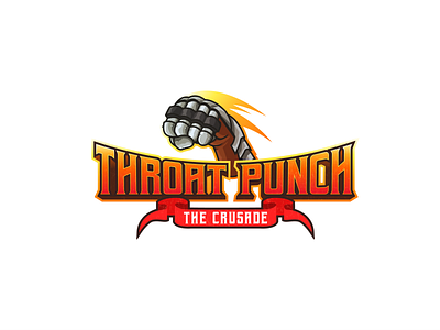 Throat Punch Logo logo mobile game vector