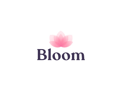 bloom branding design flat icon illustration logo vector