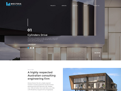 web design for an Architectural company ui web design