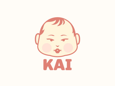 Kai flat icon illustration logo vector