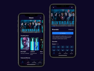 TV & Movie Mobile App Idea app mobile ui ux